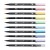 デュアルブラッシュペン ABT 10色セット パステル 筆ペン 細ペン ツインタイプ グラフィックマーカー アートペン トンボ鉛筆 AB-T10CPA