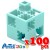 Artec アーテック ブロック 基本四角 100ピース（薄水）知育玩具 おもちゃ 出産祝い プレゼント 子供 キッズ アーテック  77845