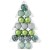 【即納】パーティーオーナメント 5cm ボール 17個セット グリーン クリスマスツリーの飾りつけに 装飾 デコレーション ツリー飾り スパイス GEXK3039GR