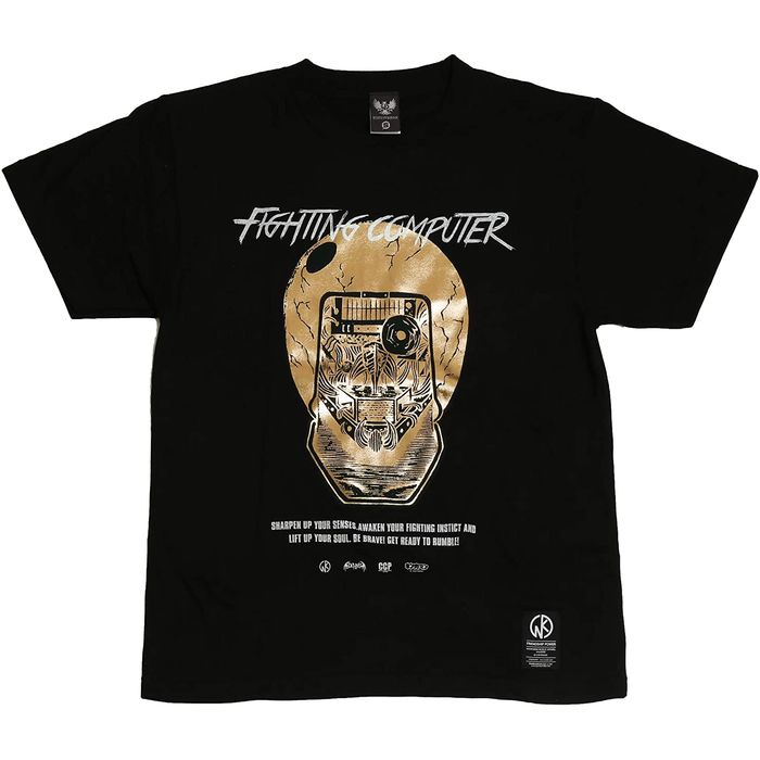 Tシャツ FIGHTING COMPUTER BLACK&GOLD フィギュアセット XLサイズ