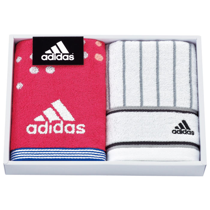 Adidas アストラル フェイスタオル ギフトセット Pピンク アディダス スポーツタオル スポーツ ジム 携帯 抗菌防臭