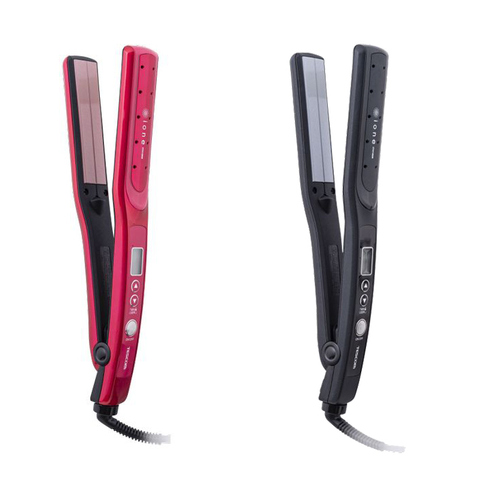 ヘアーアイロン マイナスイオンヘアーアイロン イオネ Ione 温度設定25段階 ナノセラミックコーティング 海外対応 ラク抜きプラグ テスコム Ith1806