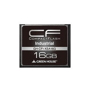 グリーンハウス インダストリアル(工業用)コンパクトフラッシュ 16GB GH-CFI-XSA16G