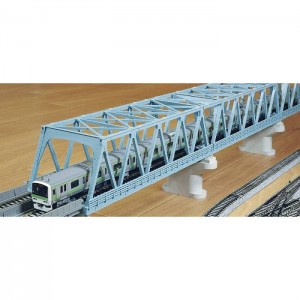 Nゲージ 複線トラス鉄橋 248mm ライトブルー 鉄道模型 レール 線路