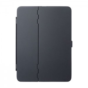 【代引不可】iPad Air 10.9インチ/iPad Pro 11インチ ハードケース 耐衝撃 スタンド機能 角度調節 高級感 ラバーコーティング ブラック サンワサプライ PDA-IPAD1704BK