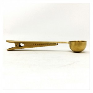 コーヒーメジャー クリップ付きスプーン ステンレス ブラスカラー おしゃれ キッチン小物 コーヒーグッズ Bono Bono Hllh60