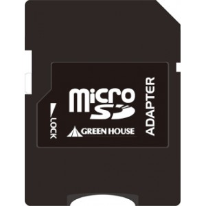 グリーンハウス microSD→SDカード変換アダプタ GH-MRSD-AD