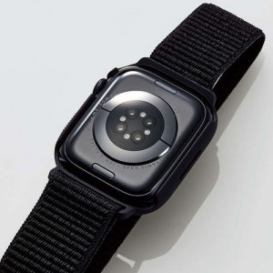 【代引不可】Apple Watch Series 7 45mm フルカバーケース ファブリックバンド一体型 2重構造 カジュアル アクティブ エレコム AW-21ABCFB